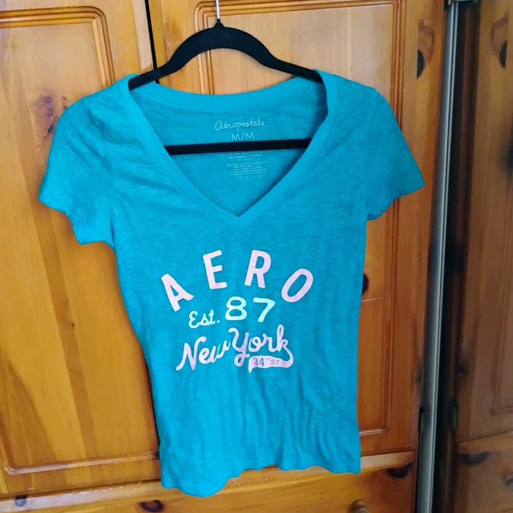 Blue And Pink Tee Shirt